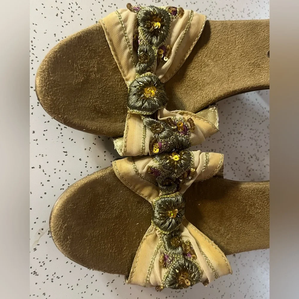 Vintage Candie's Embellished Slide sandals 80’s style - Picture 2 of 8